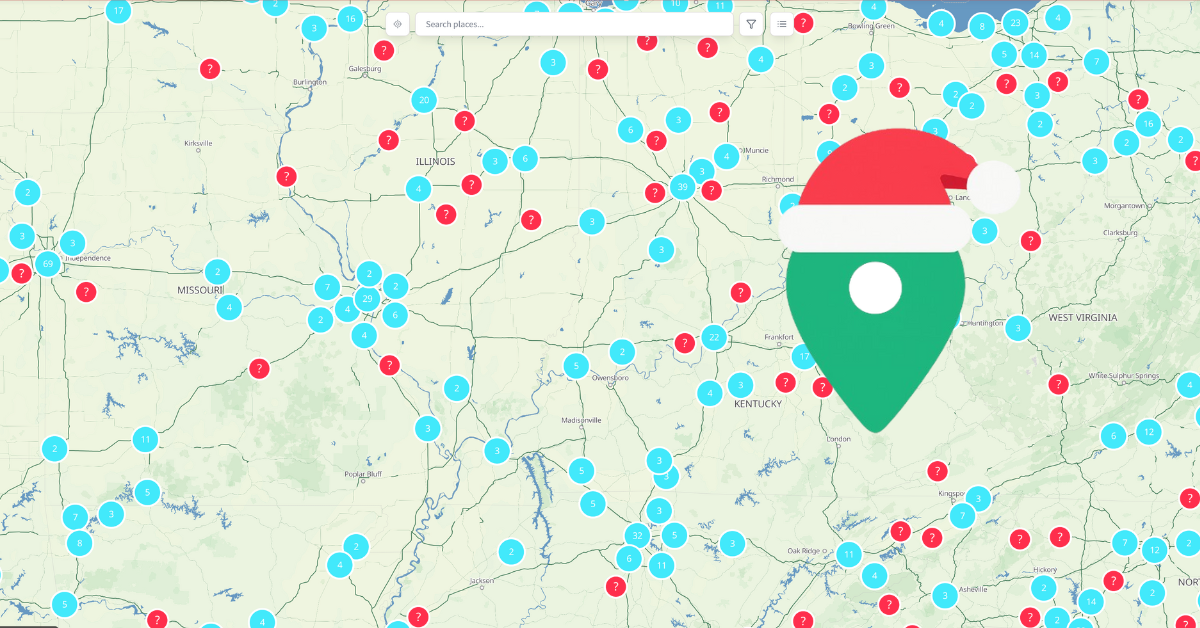 Interactive map preview
